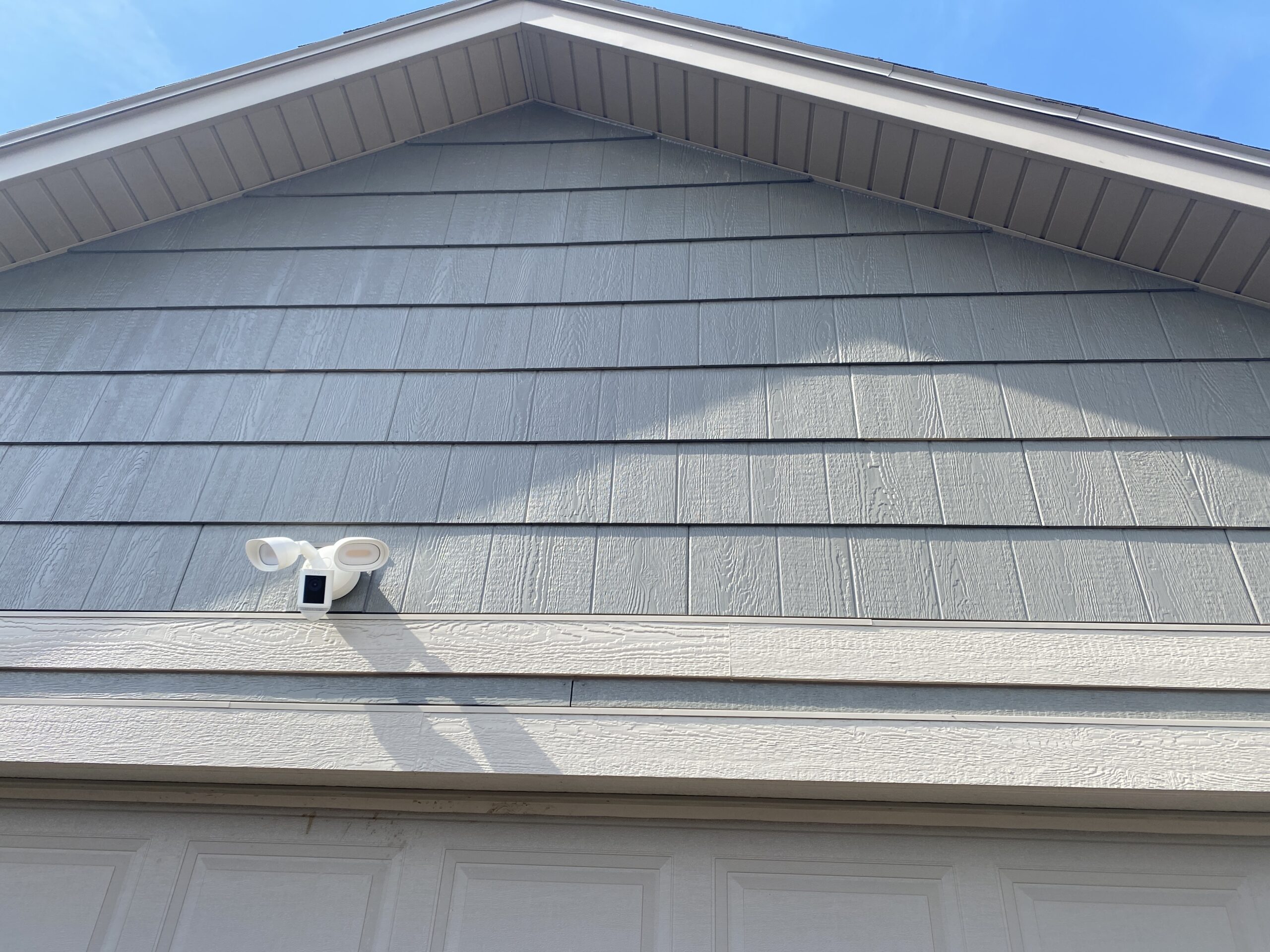 new siding installed on a house