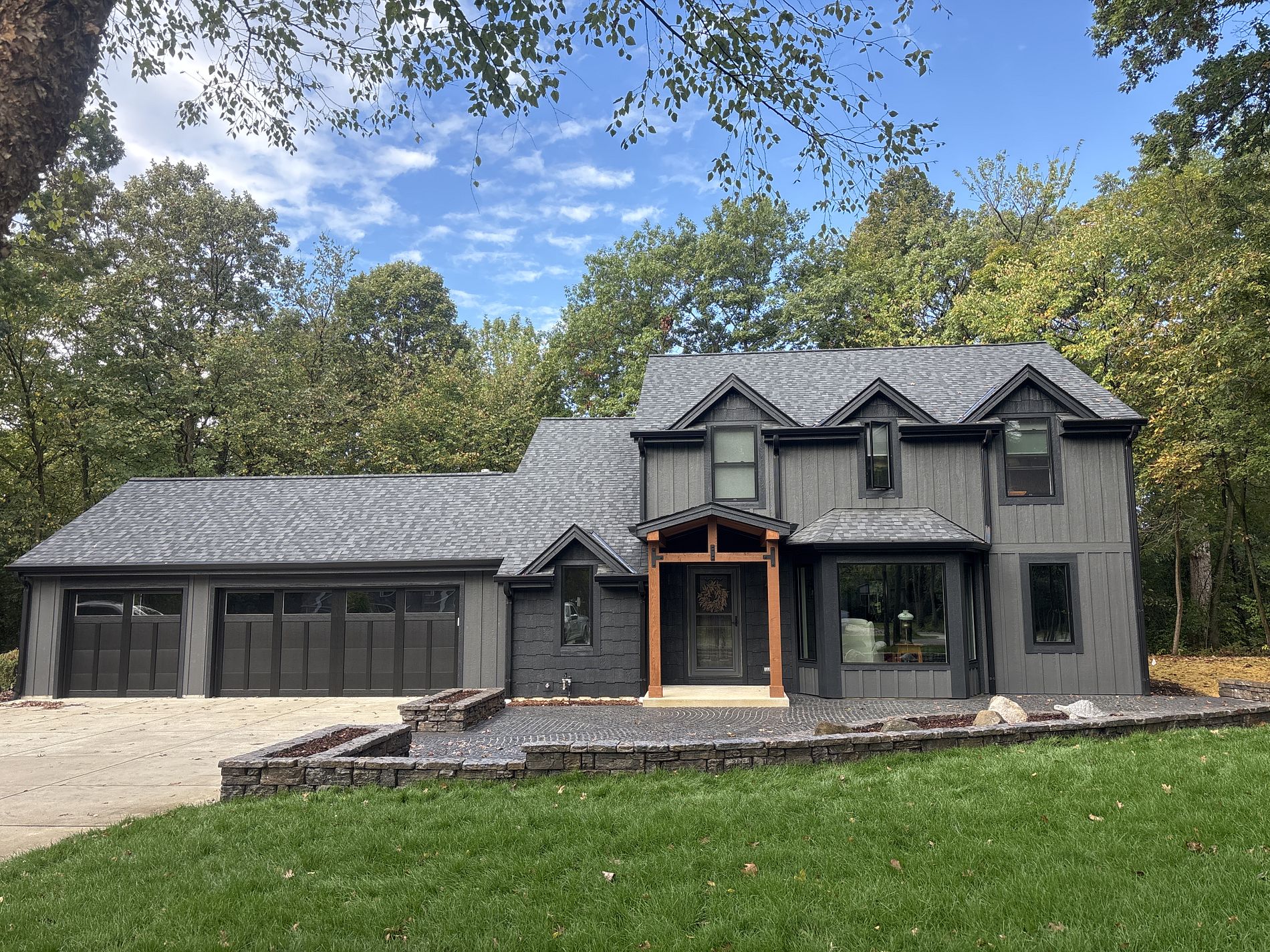 Wind Lake house after roofing & siding upgrade