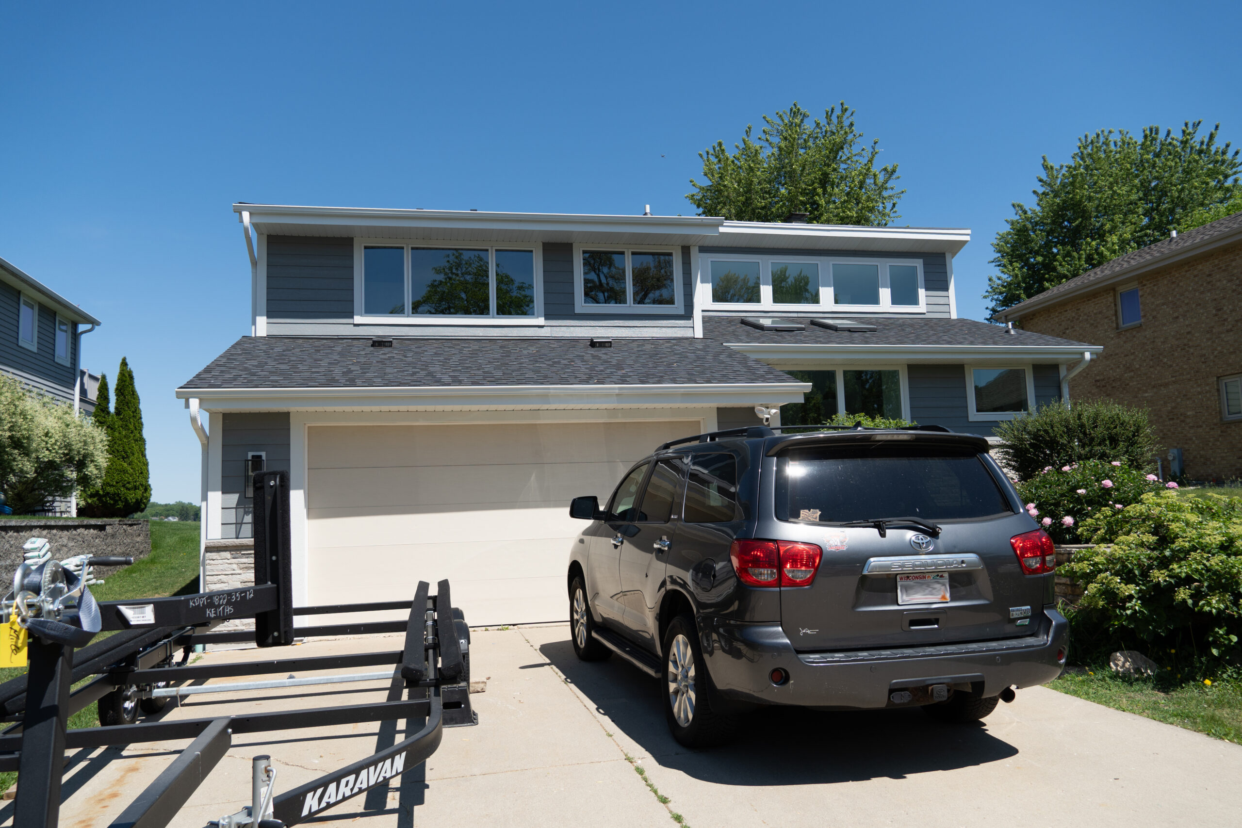 muskego home after roof and siding replacement project